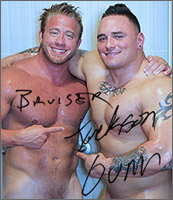 Aaron Bruiser Burly Muscle American Gay Porn Star 129632