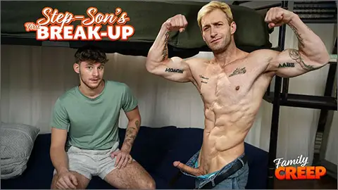 STEP-SON'S FIRST BREAK UP Nicholas Ryder Dex Devall Pride Studios hot gay sex