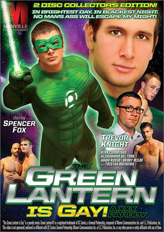 THE GREEN LANTERN IS GAY! A XXX PARODY Smutjunkies Film Library Gay Porn Star fucking Spencer Fox Trevor Knight Adam Russo Alessandro Del Toro