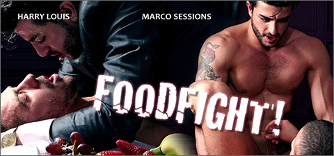 Sexy British Naked Men At Play FOOD FIGHT with Harry Louis Marco Sessions