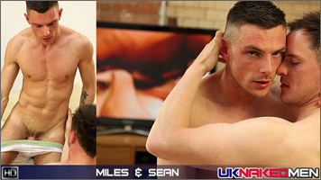 UK Naked Men Uncut British Men Gay Porn Stars Miles Racer Sean Knight fucking 