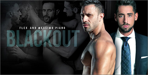 Sexy British Naked Massimo Piano Flex BLACKOUT Men At Play 