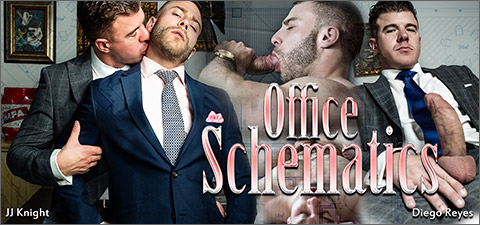 Office Schematics with JJ Knight & Diego Reyes Sexy Well Dressed Men Naked Men At Play