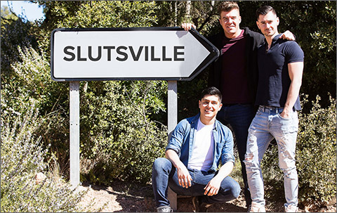 MOTEL SLUTSVILLE PART 1 JJ Knight Andy Star Handsome Bareback Uncut Masculin Gay Porn