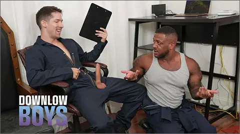 HARD COCK CONNECTION Eddie Patrick Micah Martinez Jesse Stone Ray Diesel DownlowBoys previously Blacks on Boys from the DogFart Network