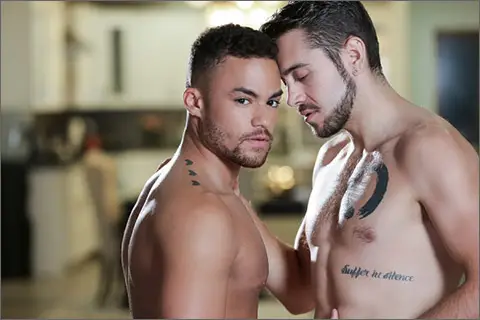 GAMER SPOILS Beaux Banks Dante Colle Handsome Bareback Uncut Masqulin TheBroNetwork Gay Porn