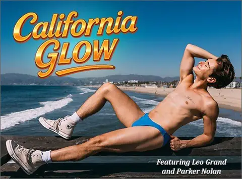 CALIFORNIA GLOW LEO GRAND & PARKER NOLAN Leo Grand Parker Nolan CockyBoys Cocky Boys Jake Jaxson Sexy Young Men 