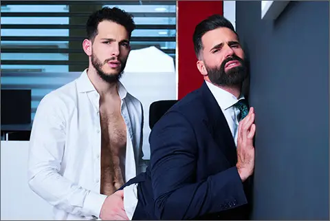 Men At Play Gay Porn Suited Sexy Spanish Men Naked RECEPTIONIST Dani Robles Ricky Hard