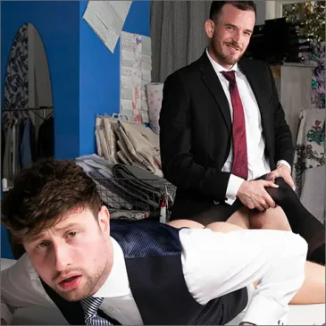 THE TAILOR AND FRANKY Drew Dixon Franky Fox Men At Play Gay Porn Suited