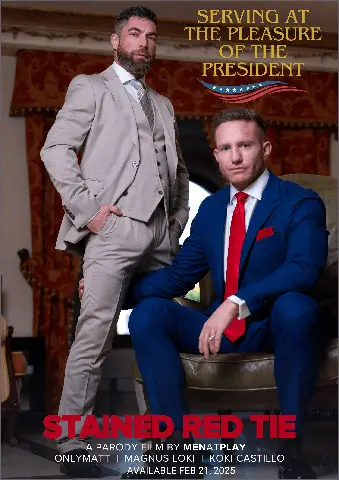 STAINED RED TIE Koki Castillo Magnus Loki OnlyMatt