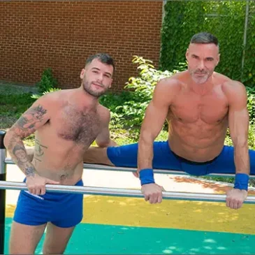 GYMNASTS Manuel Skye Tan Blitz Handsome Bareback Uncut Hunks at The BroNetwork