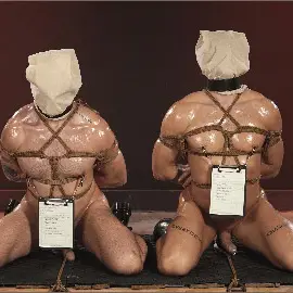 BOUND AND PLEASURED Rew Lobo WoodxBound Phoenix Leo Kink Men